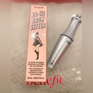 Benefit 24-HR Brow Setter travel size with free mesh makeup bag. New